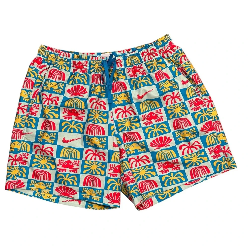 Nike Woven Flow Mesh Lined Mid Thigh Teal Laser Blue Shorts Trunks Size XL